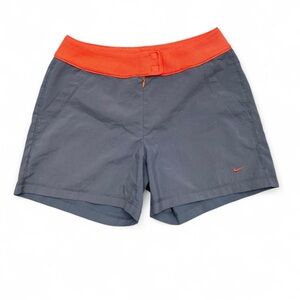 Nike size medium vintage Charcoal and Bright Orange Shorts sportswear